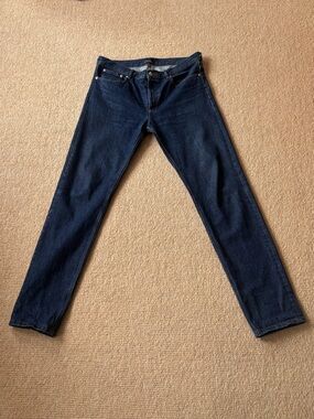 APC Men's Dark Blue Tapered Slim Fit Jeans